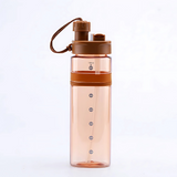 Square Shaped Water Bottle with Straw - 710ml