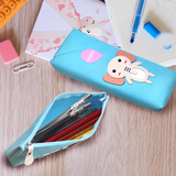 Cute Elephant Printed Zipper Pouch For Kids