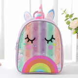 Stylish Unicorn Horn Design Leather Backpack for Kids