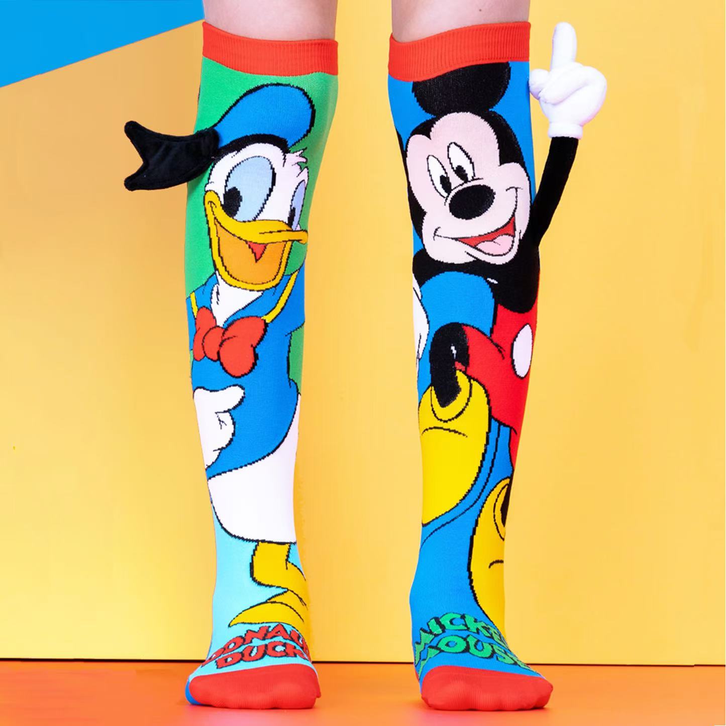 Kids Cartoon Character Socks | 12 Vibrant 3D Designs, Knee-High & Colorful