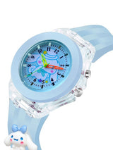 Girls Printed Dial & Rubber Straps Analogue Watch Blue Cinnamoroll Kids