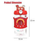 Kids Water Bottle with Straw – 480ml Capacity