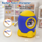 Cute Space Rocket themed Pencil Sharpener for Kids