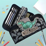 Dinosaur Theme Multipurpose Stationery Organizer – Zipper Pencil Case for Kids