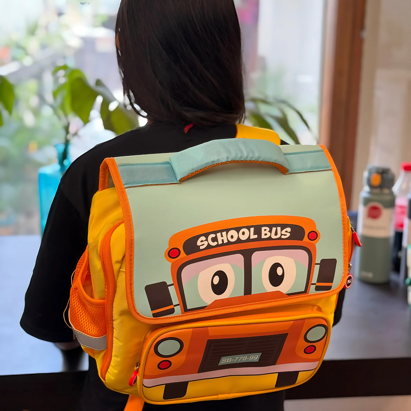 School Bus Design Backpack for Kids