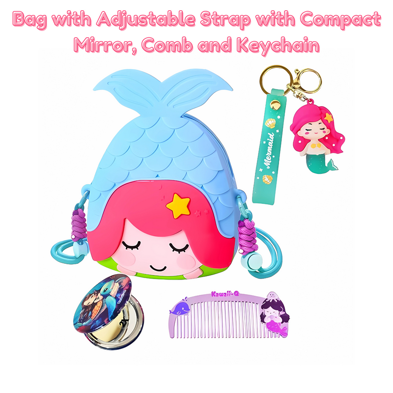 Adjustable Sling Backpack for Kids - Mermaid Design