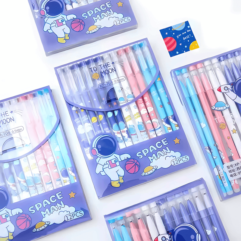 Erasable Gel Pens with Magic Eraser for Kids - Pack Of 1 (12 Pens)