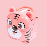 Cute Tiger Money Saving Piggy Bank with Lock For Kids