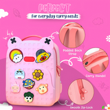 Water Resistant Stylish Durable School Bag with DIY Patches