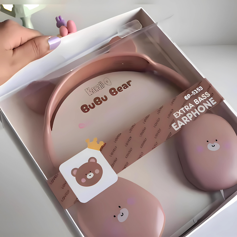 Animal Ear Design Wired Headphones for Kids