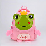 Cute Frog Shaped Backpack For School Kids