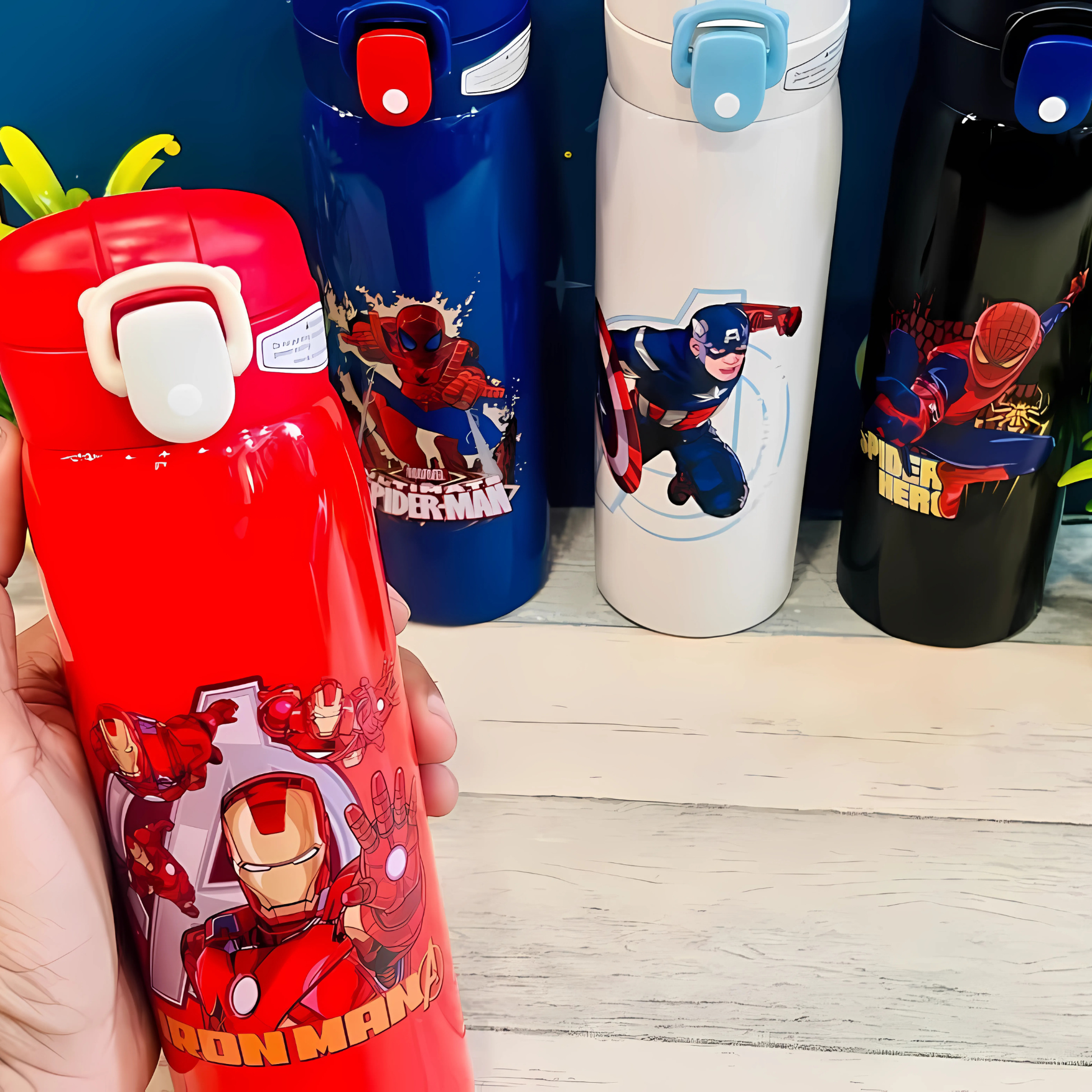 Avengers Themed Stainless Steel Water Bottle – 500ml - Pack of 1