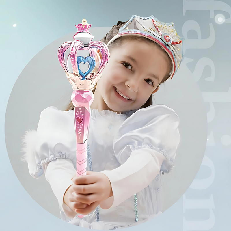 Magic Wand Toy with Light & Sound Effects – Enchanting Play Stick for Girls