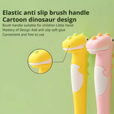 Dinosaur-Themed Kids Toothbrush - Ultra Soft Bristles (Pack of 4)