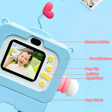 Children's Camera with LED Flashlight, Recording Function & Waterproof Lens – 720P HD, 2.0" TFT LCD Screen