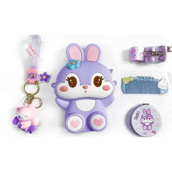 Cute Little Bunny Zipper Sling Bag for Girls - Perfect Gift for Kids