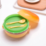 Burger Shaped Plastic Lunch Box for Kids