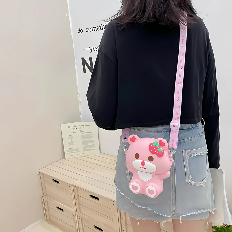 Adorable Teddy Bear Sling Bag for Kids