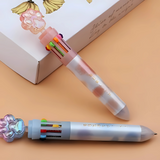 Cat Paw Ballpoint 0.5 mm 10 In 1 Ball Pens - Multicolour (Pack of 1)