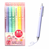 Retractable Colourful Pens for Kids, 0.7mm Stationery Gel Pen Set for Girls & Boys - Pack of 6