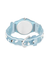 Girls Printed Dial & Straps Analogue Watch Cinna Blue