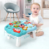 Baby Walker 2-in-1 Detachable Walker with Adjustable Speed and Table, Early Learning Activity Centre for Babies