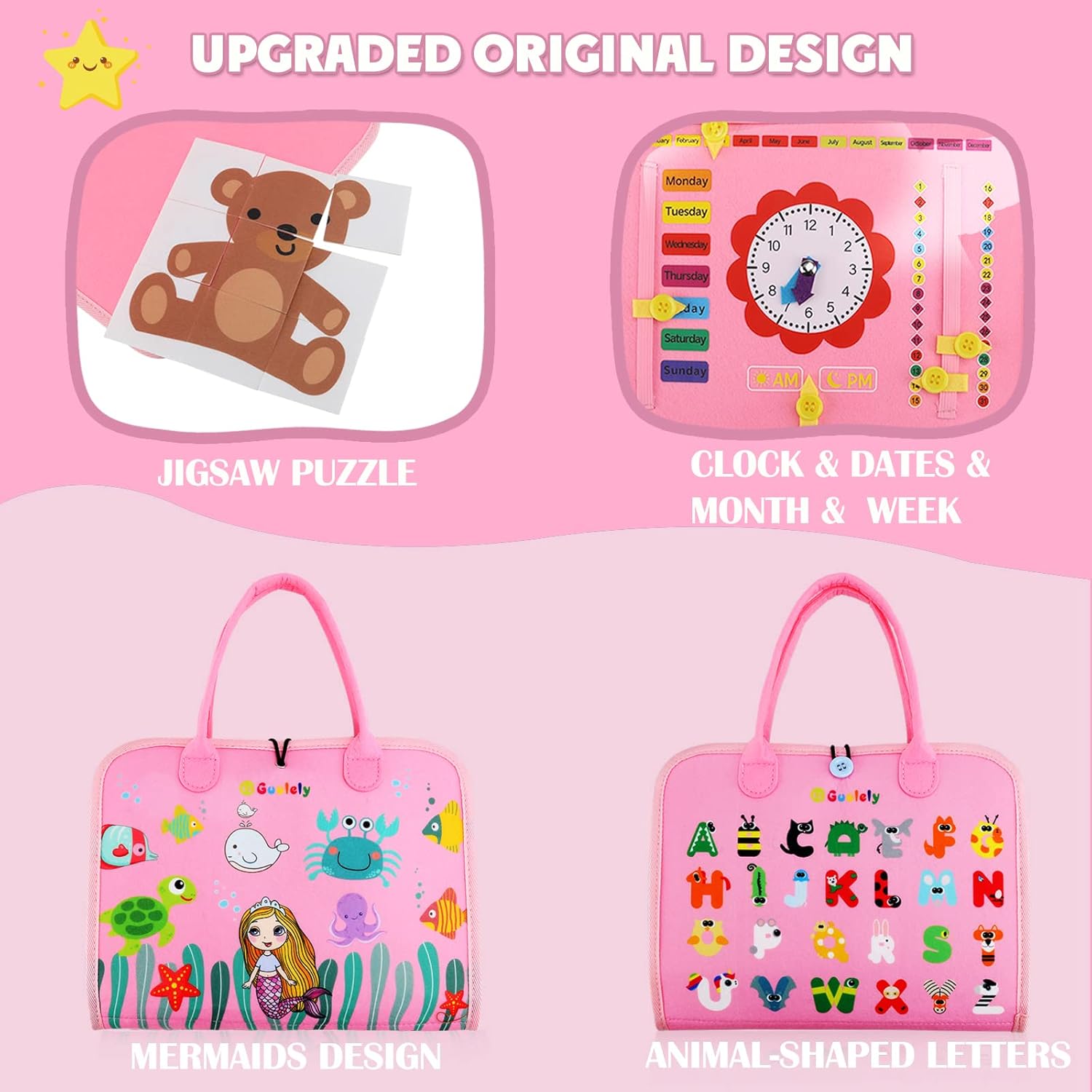 Busy Board Montessori Toy – 25-in-1 Educational Activity Board 🎓✨