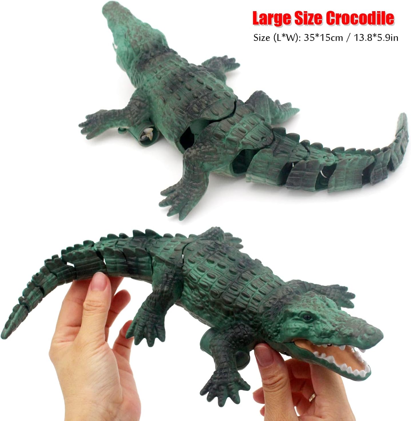 🐊 Realistic RC Crocodile – Remote Control Toy for Kids & Adults