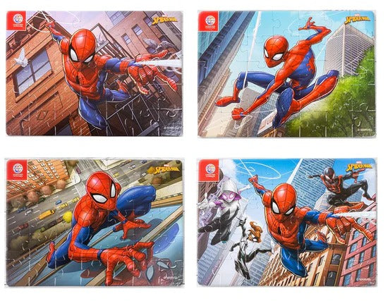 4-in-1 Marvel Spiderman Jigsaw Puzzle for All Ages (4 x 35 Pieces)