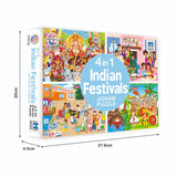 4-in-1 Indian Festivals Jigsaw Puzzle for Kids (4 x 35 Pieces)