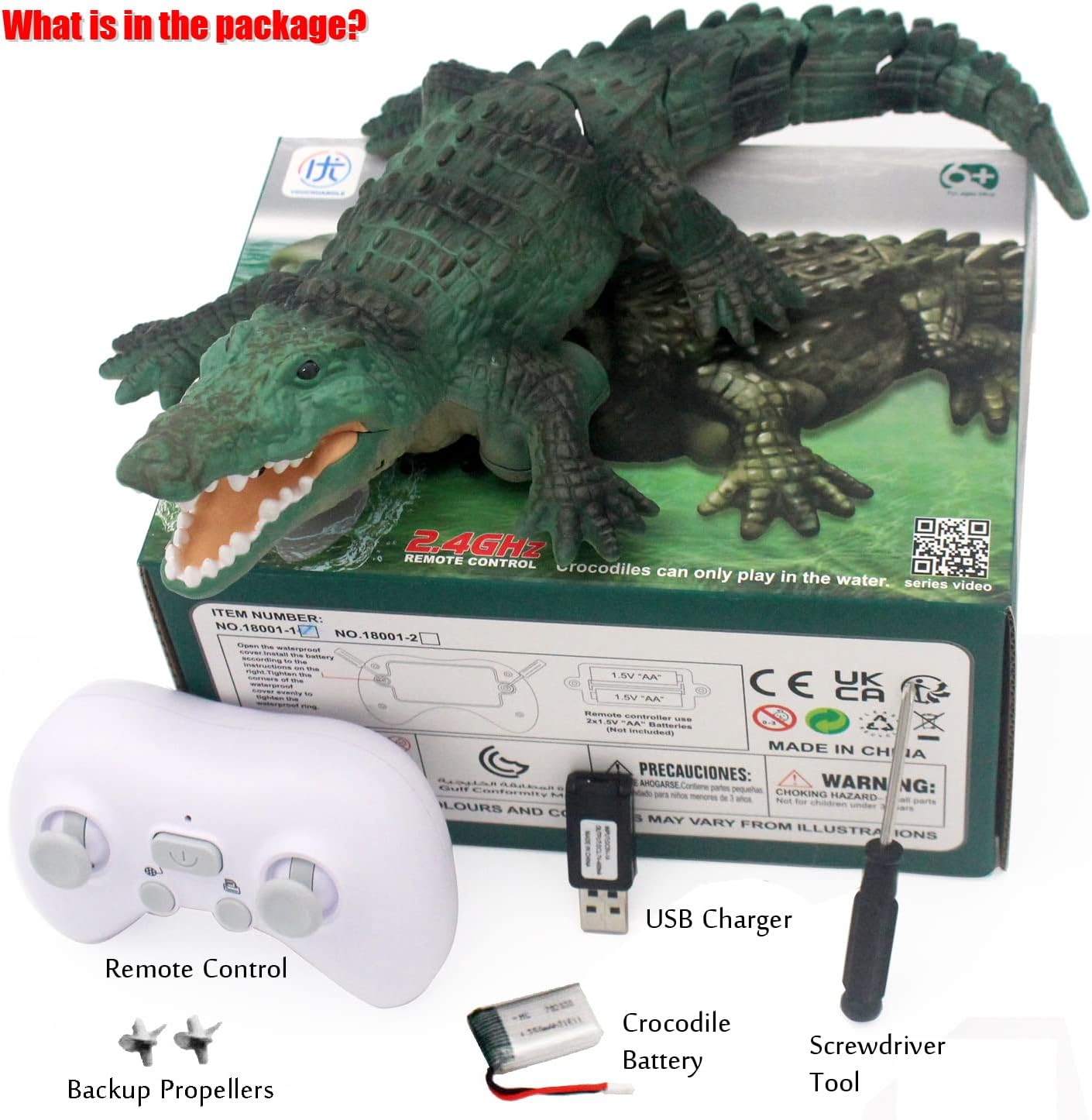 🐊 Realistic RC Crocodile – Remote Control Toy for Kids & Adults