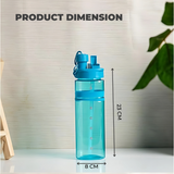 Square Shaped Water Bottle with Straw - 710ml