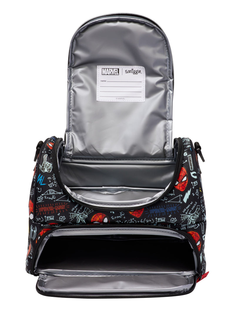 Smiggle Stylish Kids Lunch Box Bag | Double Layer, Insulated & Leakproof Tiffin for Boys & Girls | Cartoon Printed Lunch Carrier (Spiderman, Barbie, Hello Kitty, Marvel, Minecraft, Unicorn)