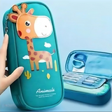 Animals Design Soft Pencil Zipper Case