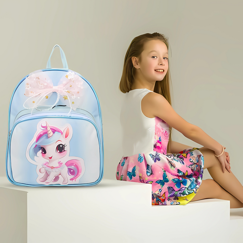 Waterproof Unicorn School Backpack for Girls