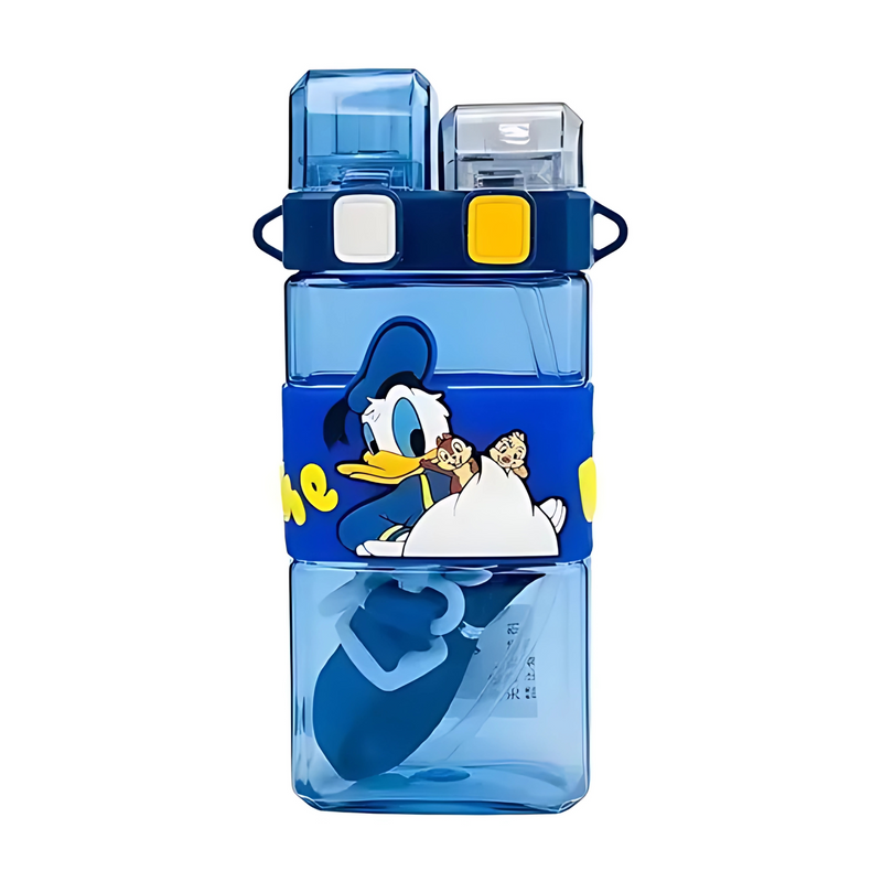 Cartoon Character Printed 2-Way Drinking Water Bottle – 800ml