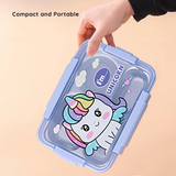 Premium Stainless Steel Lunch Box with Cartoon Character Design