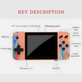 Handheld Game Console - Retro Gaming with 800 Preloaded Games