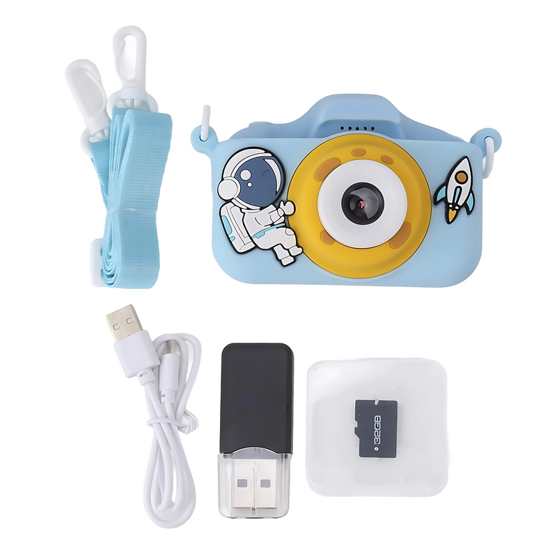 Astronaut Pink Kids Camera for Girls and Boys - 20MP Dual Camera, 1080P HD Video, 2.0 Inch IPS Screen, Creative Filters & Stickers - Perfect Christmas & Birthday Gift for Ages 2-10