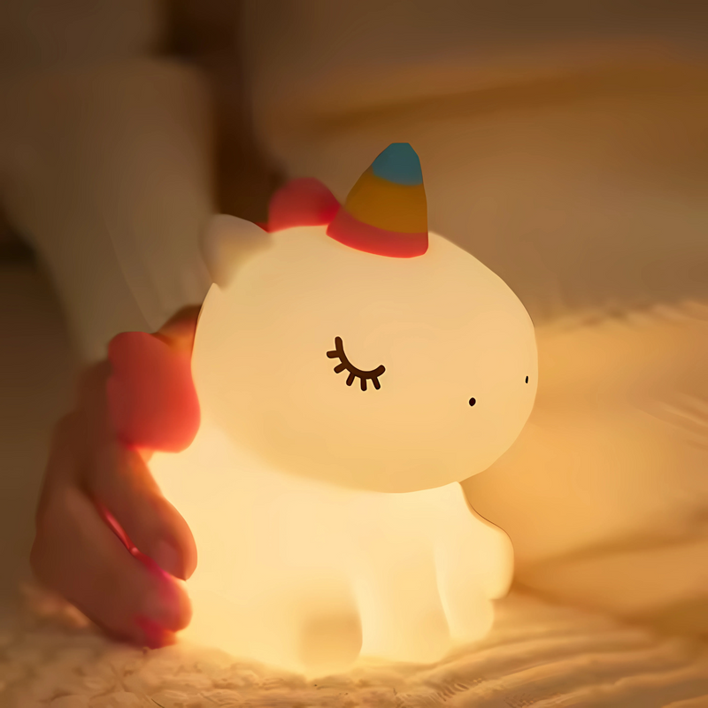 Cute Silicone Rechargeable Lamp for Kids Room