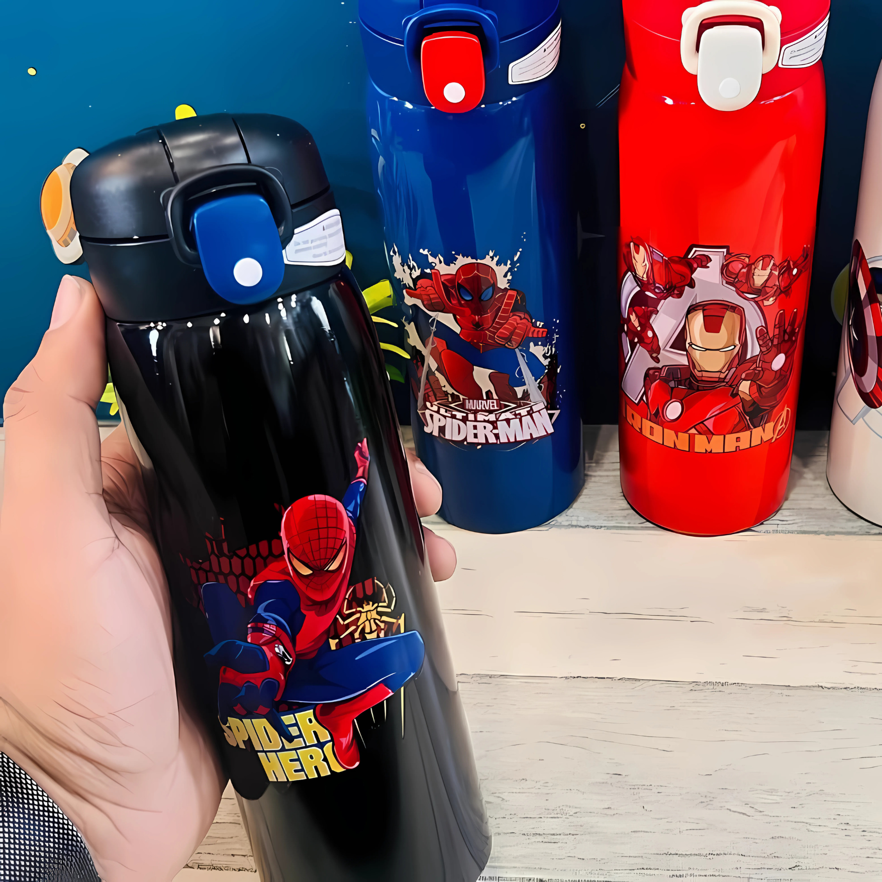 Avengers Themed Stainless Steel Water Bottle – 500ml - Pack of 1