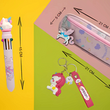 Unicorn Magic Stationery Pouch Set – Adorable and Colorful Organizer for Kids