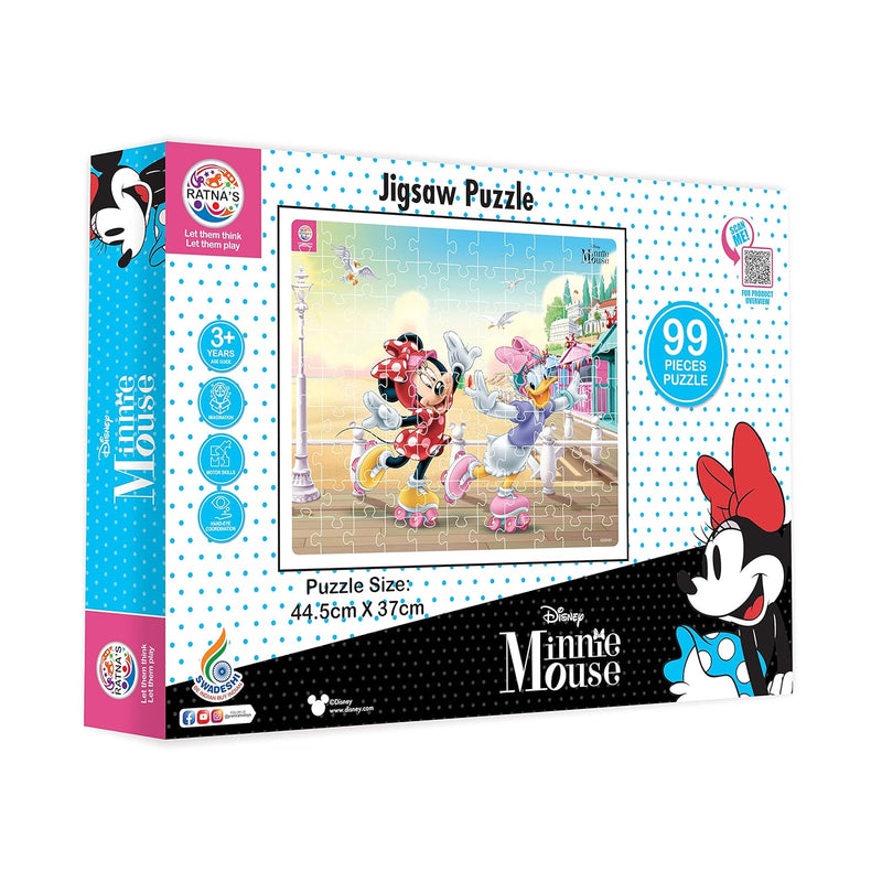 99 Pieces Disney & Marvel Series Jigsaw Puzzle for Kids (Minnie Mouse)