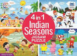 4-in-1 Indian Seasons Jigsaw Puzzle for Kids - 35 Pieces Each