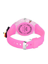 Printed Dial & Straps Scratch Resistant Analogue Watch LED Minnie Pink Colour