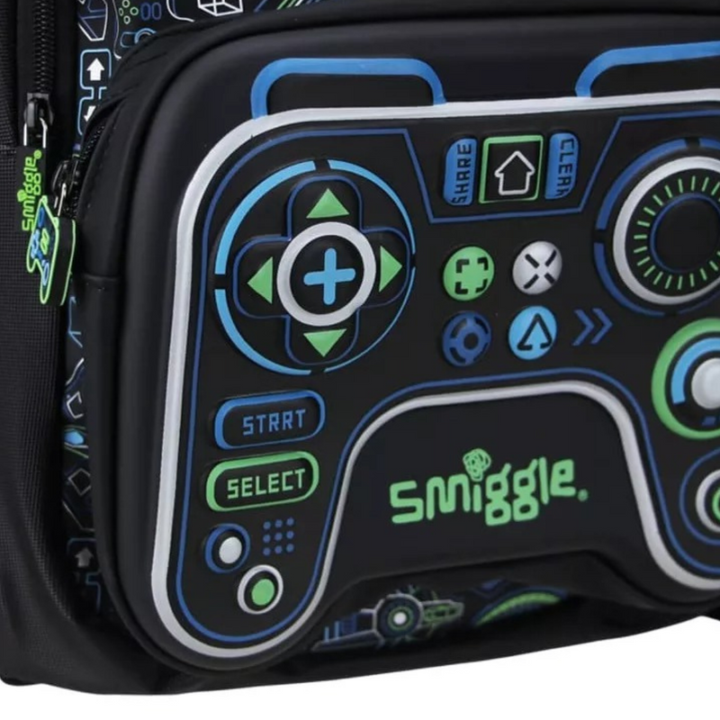 🎮 Smiggle Beta Classic Backpack | 17.8L Capacity | Virtual Gaming Adventure in Real Life! 🚀