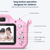 Astronaut Pink Kids Camera for Girls and Boys - 20MP Dual Camera, 1080P HD Video, 2.0 Inch IPS Screen, Creative Filters & Stickers - Perfect Christmas & Birthday Gift for Ages 2-10