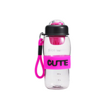 Water Bottle with Straw and Handle - 600ml