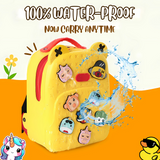 Water Resistant Stylish Durable School Bag with DIY Patches