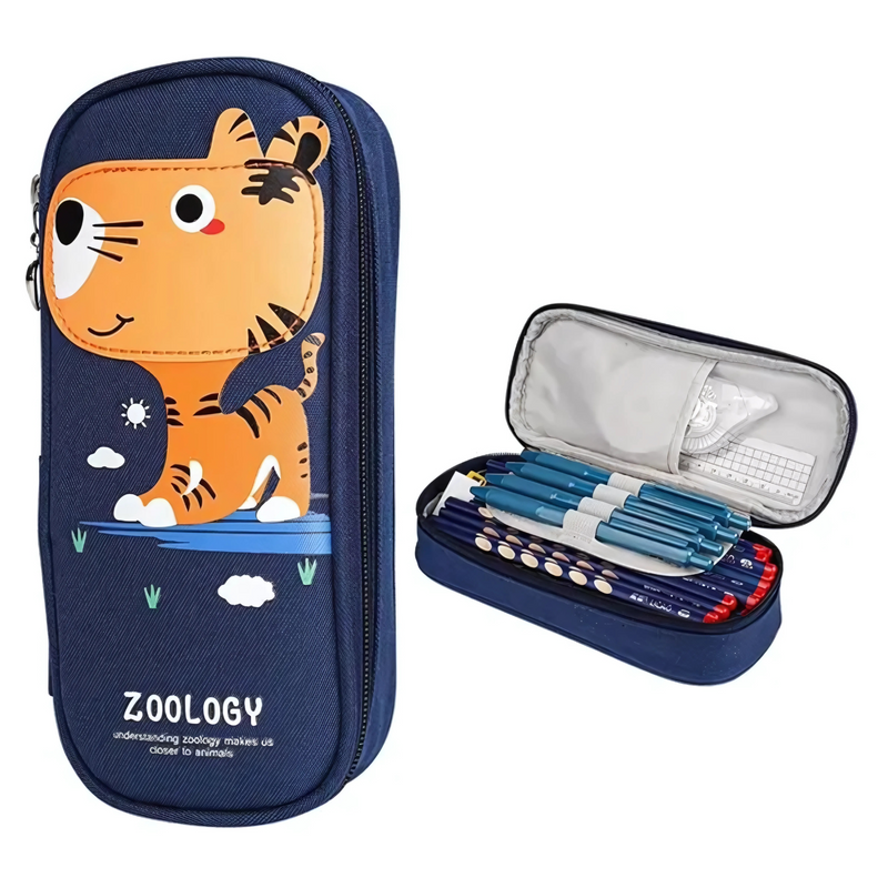 Animals Design Soft Pencil Zipper Case